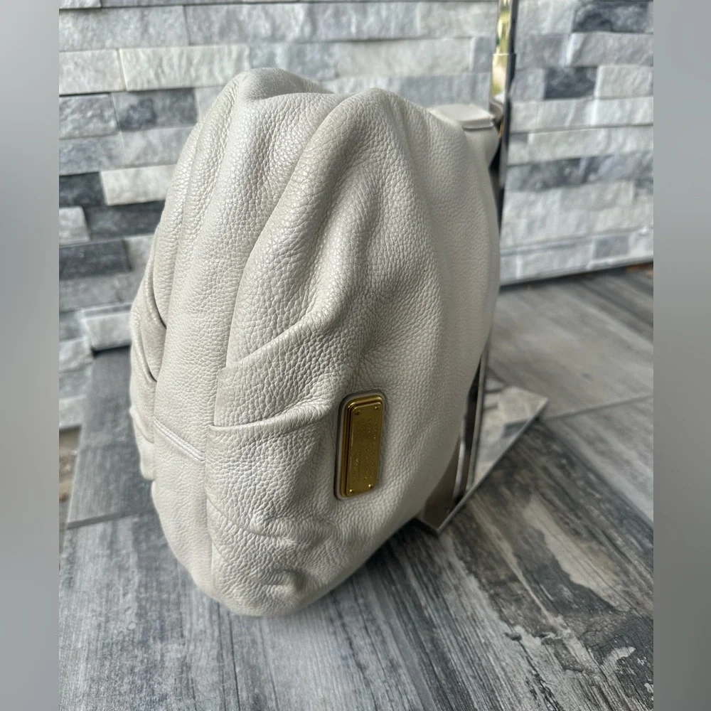 Marc by Marc Jacobs Classic Q Hillier Hobo White Workwear Handbag Purse Two Way - Picture 10 of 17